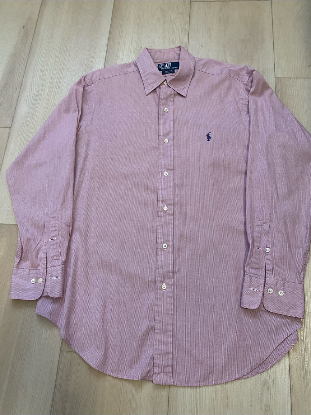 Ralph Lauren Light Pink Button-Down Casual Long Sleeve Shirt